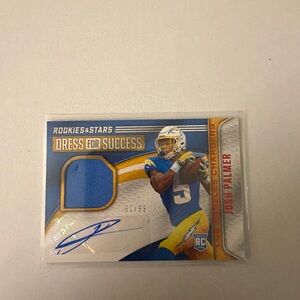Panini Josh Palmer Blue & Yellow Dress For Success Patch Autograph